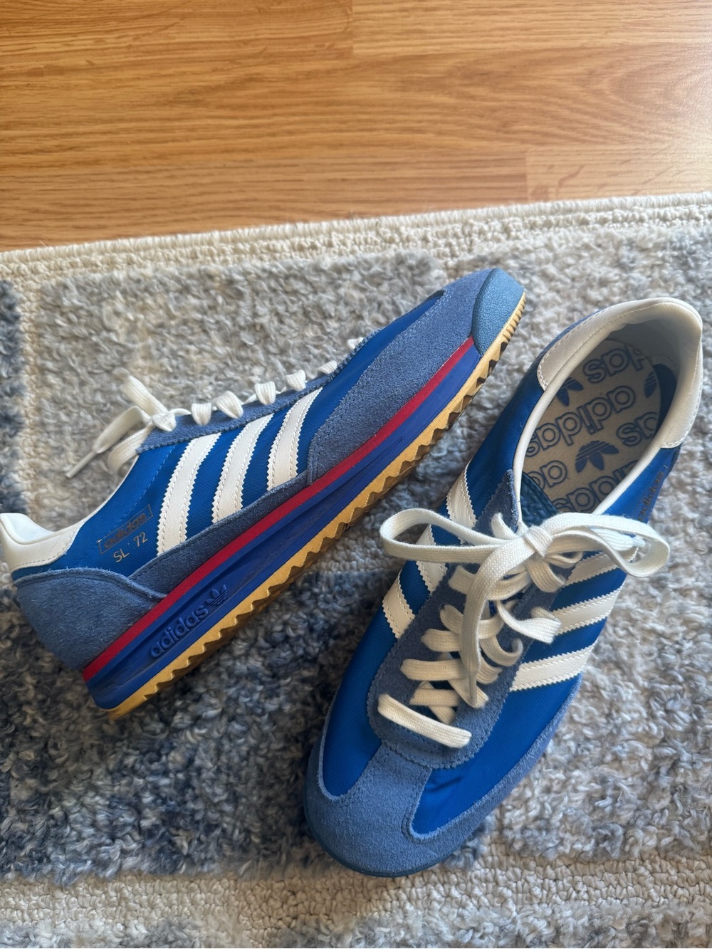 adidas Originals SL 72 Vintage Blue White Red Sneakers Men’s Size 9